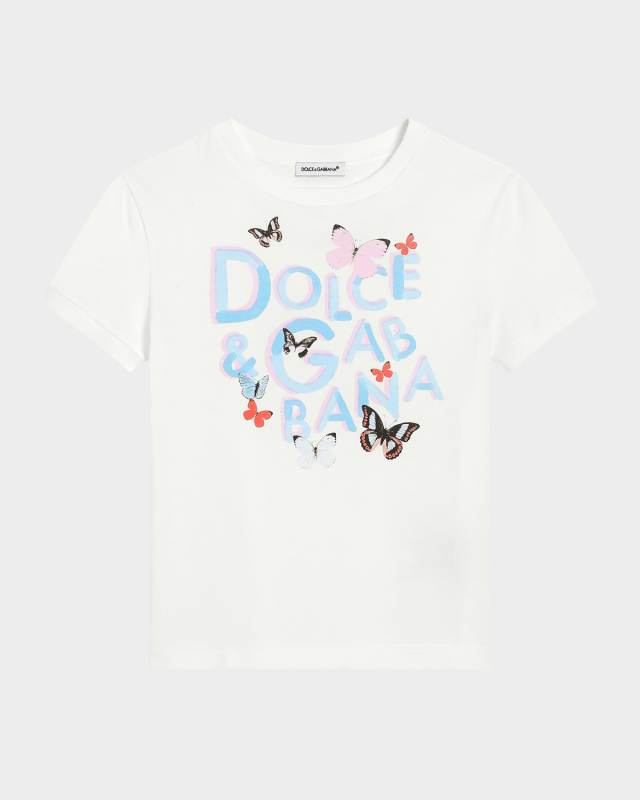 Girl's Butterfly Graphic Logo-Print T-Shirt, Size 8-